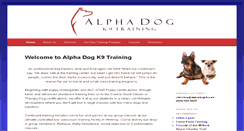 Desktop Screenshot of alphadogk9.com